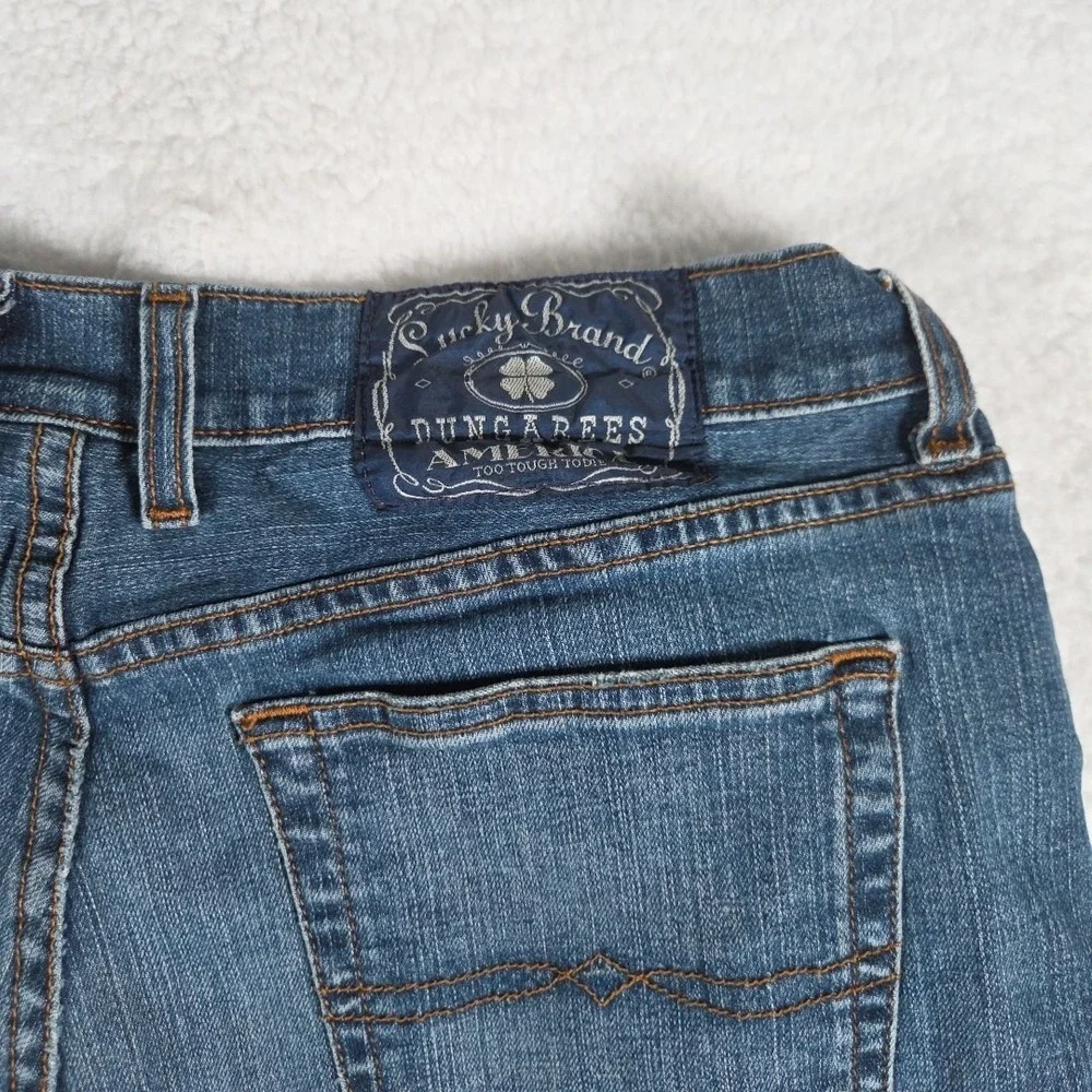 Lucky Brand MENS 34 Dungarees Classic Fit Short‎ Length Blue Jeans